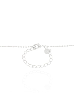 Gargantilha Elos Pingente Pérola Ponto de Luz Cristal - 45 cm