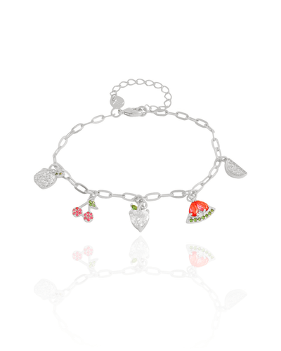 Pulseira Frutas Coloridas e Cristais