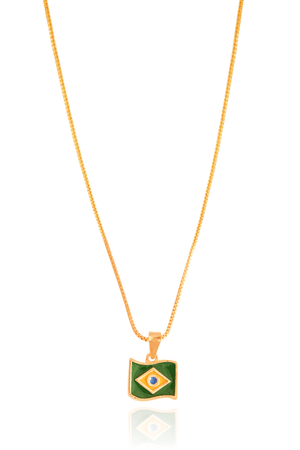 Gargantilha Pingente Brasil Copa