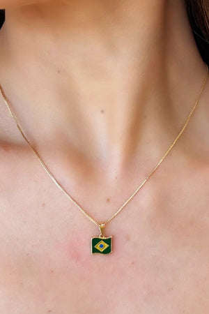 Gargantilha Pingente Brasil Copa