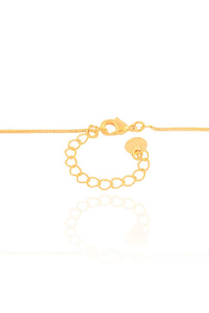 Gargantilha Bola com Pérola Banho Dourado 18k - 40 cm