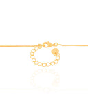 Gargantilha Bola com Pérola Banho Dourado 18k - 40 cm