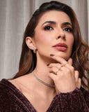 Choker Riviera Baguete Cristal