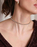 Choker Riviera Baguete Cristal