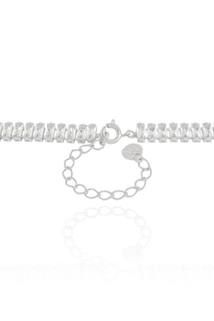 Choker Riviera Baguete Cristal