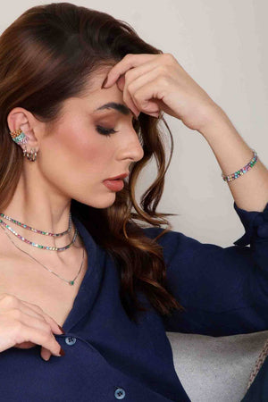 Piercing Cravejado Colorido