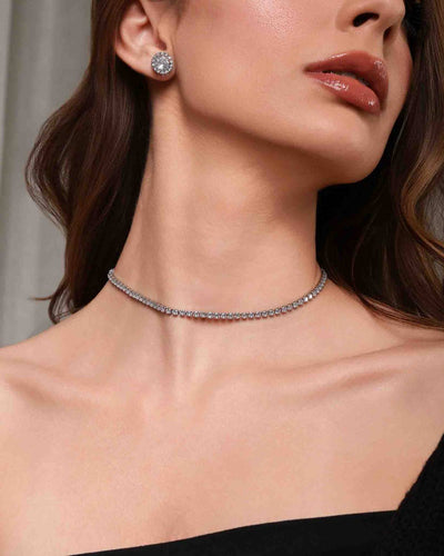 Choker Riviera Cristal - 33 cm