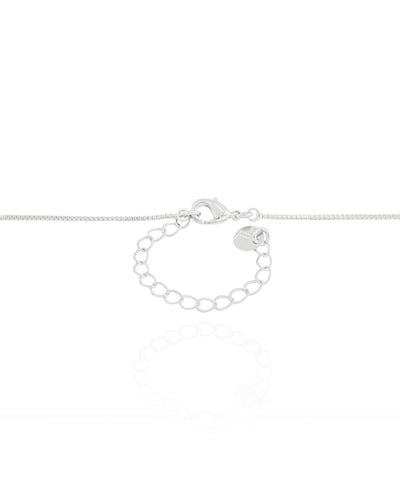 Colar Pingente Trevo Liso e Cravejado Cristal - 45 cm