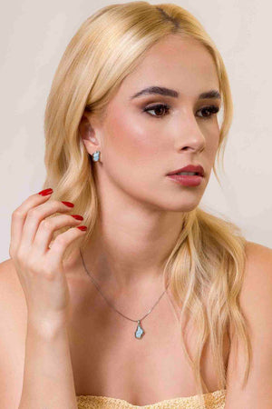 Conjunto Orgânico Resinado Azul Tiffany