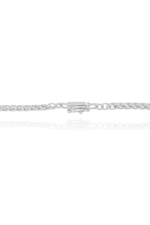 Gargantilha Masculina Trama Italiana com Fecho Gaveta Retangular - 60 cm