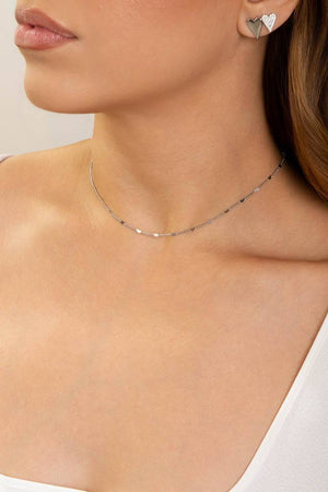 Choker Plaquinhas Corações Flat