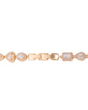 Conjunto Colar Riviera Mix Cravejado Cristal com Fecho Italiano - 40 cm
