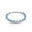 Pulseira Riviera Mix Água Marinha Cravejada Cristal com Fecho Italiano