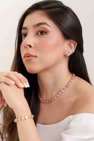 Pulseira Riviera Mix Cravejada Cristal com Fecho Italiano