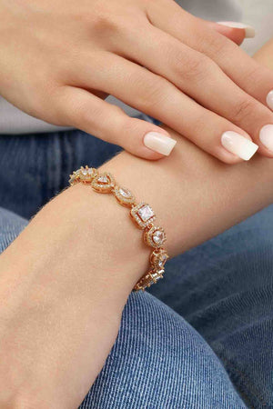 Pulseira Riviera Mix Cravejada Cristal com Fecho Italiano