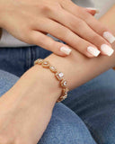 Pulseira Riviera Mix Cravejada Cristal com Fecho Italiano