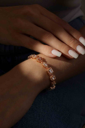 Pulseira Riviera Mix Cravejada Cristal com Fecho Italiano