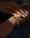Pulseira Riviera Mix Cravejada Cristal com Fecho Italiano