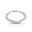 Pulseira Riviera Mix Quartzo Rosa Cravejada Cristal com Fecho Italiano