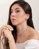 Ear Cuff Cristal Cravejado com Gota Pendente