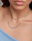 Choker Dupla Veneziana Pontos de Luz Facetado Cristal