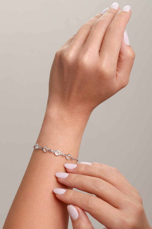 Pulseira Pontos de Luz Facetado Cristal