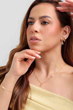 Gargantilha Veneziana com Ponto de Luz Facetado Cristal