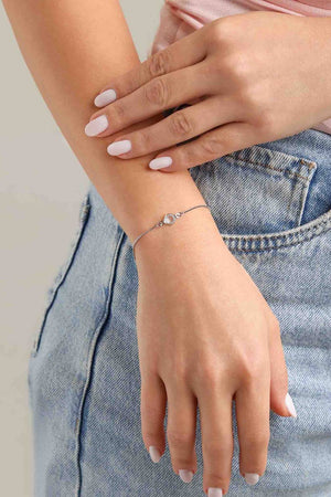 Pulseira Ponto de Luz Facetado Cristal