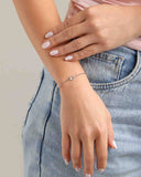 Pulseira Ponto de Luz Facetado Cristal