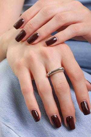 Anel Bold Quadrado Liso