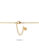 Conjunto Gargantilha Elo Veneziano com Pingente Coração Cristal e Brinco