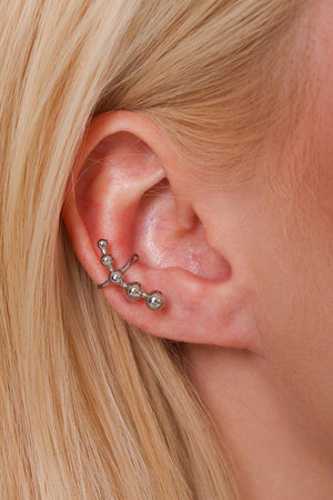 Par Piercing Fake com Encaixe Bolinhas Lisas