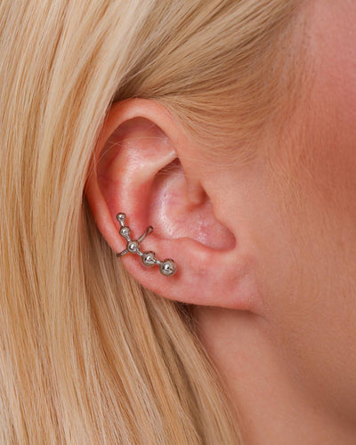 Par Piercing Fake com Encaixe Bolinhas Lisas