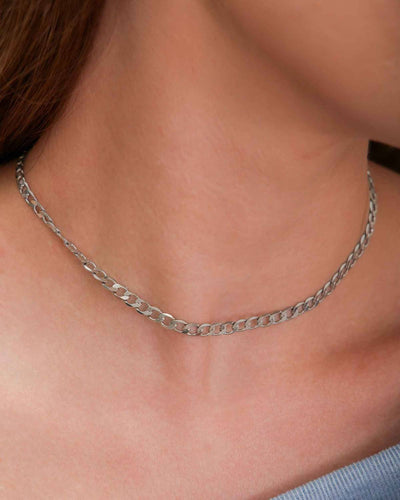 Choker Grumet Diamantada Lisa