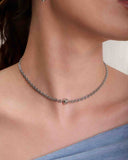 Chocker Corrente Modelo Cartier com Bolinha Lisa