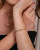 Pulseira Corrente Modelo Cartier com Bolinha Lisa