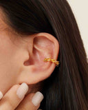 Piercing Fake Gotas Cravejadas Citrino