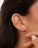 Piercing Fake Gotas Cravejadas Citrino