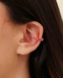 Piercing Fake Gotas Cravejadas Rosa
