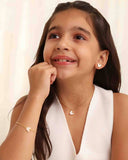 Brinco Infantil Borboleta Esmaltada Branca