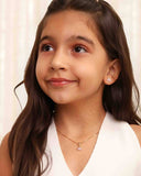 Conjunto Infantil Coroa Princesa Esmaltada Rosa