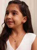 Conjunto Infantil Joaninha Esmaltada Vermelha com Preto