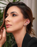 Piercing Fake Liso Cravejado Cristal