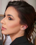 Piercing Fake Triplo com Estrela Cravejado Cristal