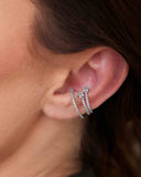 Piercing Fake Triplo com Estrela Cravejado Cristal