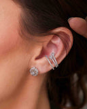 Piercing Fake Triplo com Estrela Cravejado Cristal