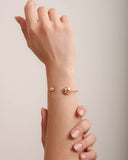 Bracelete 2 Bolas Aberto Liso
