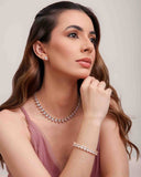 Pulseira Riviera Gota Cristal com Fecho Gaveta Click
