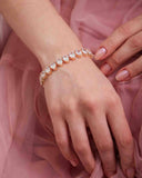 Pulseira Riviera Gota Cristal com Fecho Gaveta Click