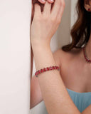 Pulseira Riviera Gota Rubi com Fecho Gaveta Click